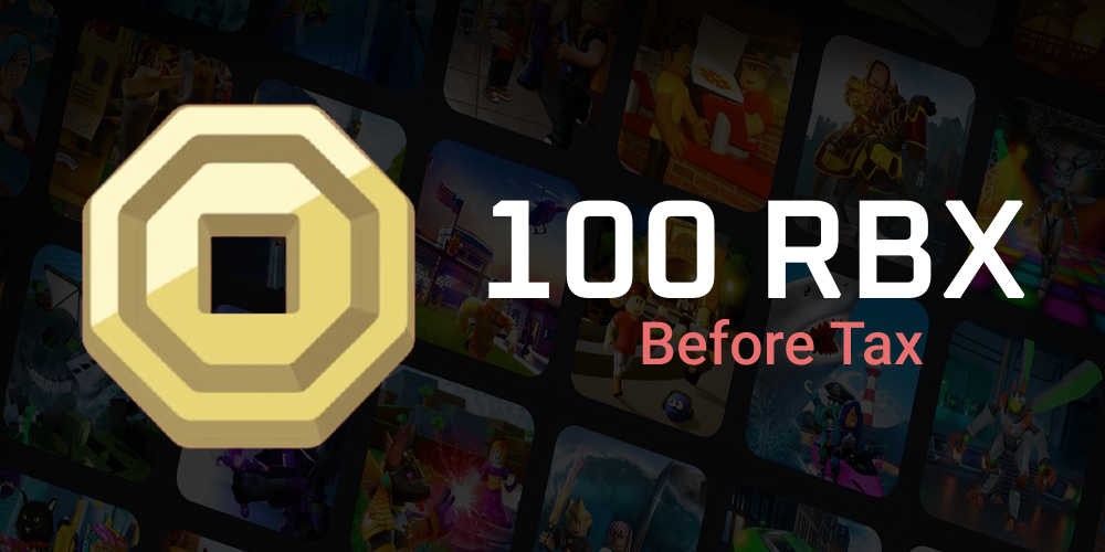 100 Robux before Tax