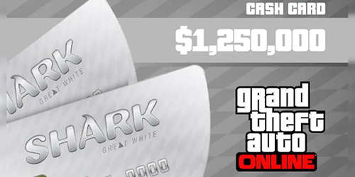Great White Shark Cash Card: $1,250,000