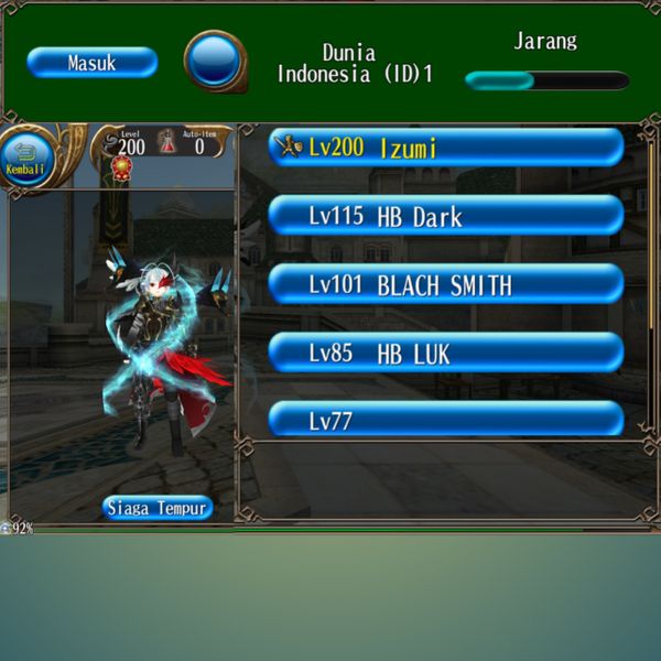 Cheap level 200 account on Indonesian server! 50% gem bonus & fist piercer
