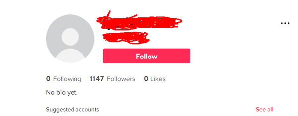 1,000 Followers Account
