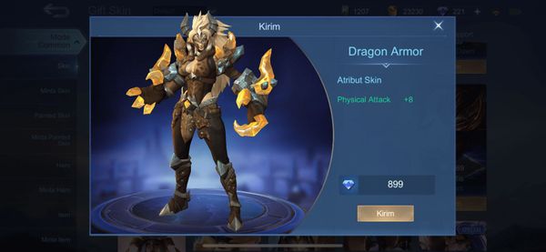Dragon Armor (Epic Skin Masha)