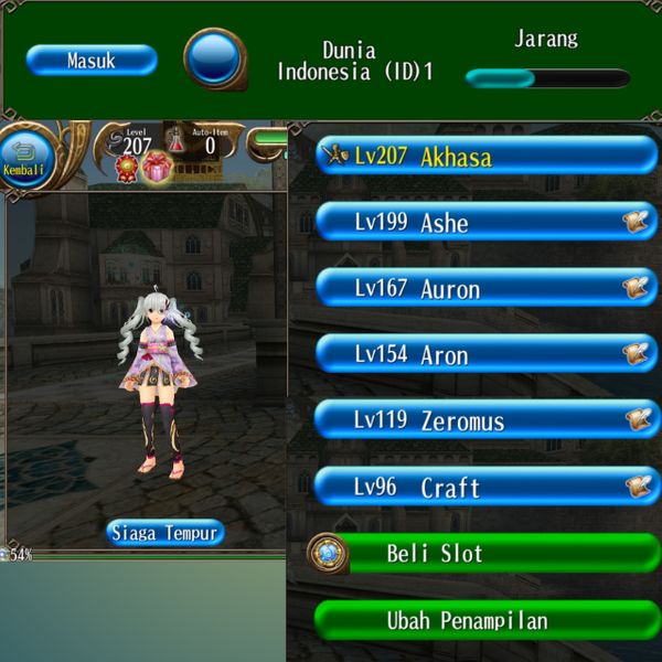 Super cheap Indonesian server level 207 account!! star gems bonus