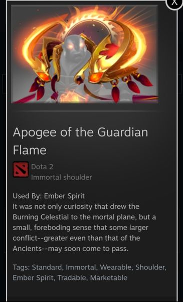 Apogee of the Guardian Flame (Immortal TI9 Ember Spirit)