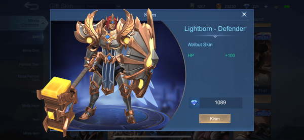 Lightborn - Defender (Tigreal Lightborn Skin)