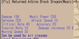 Fly Returned Albino Black Dragon (Magic)/FRABD M +9