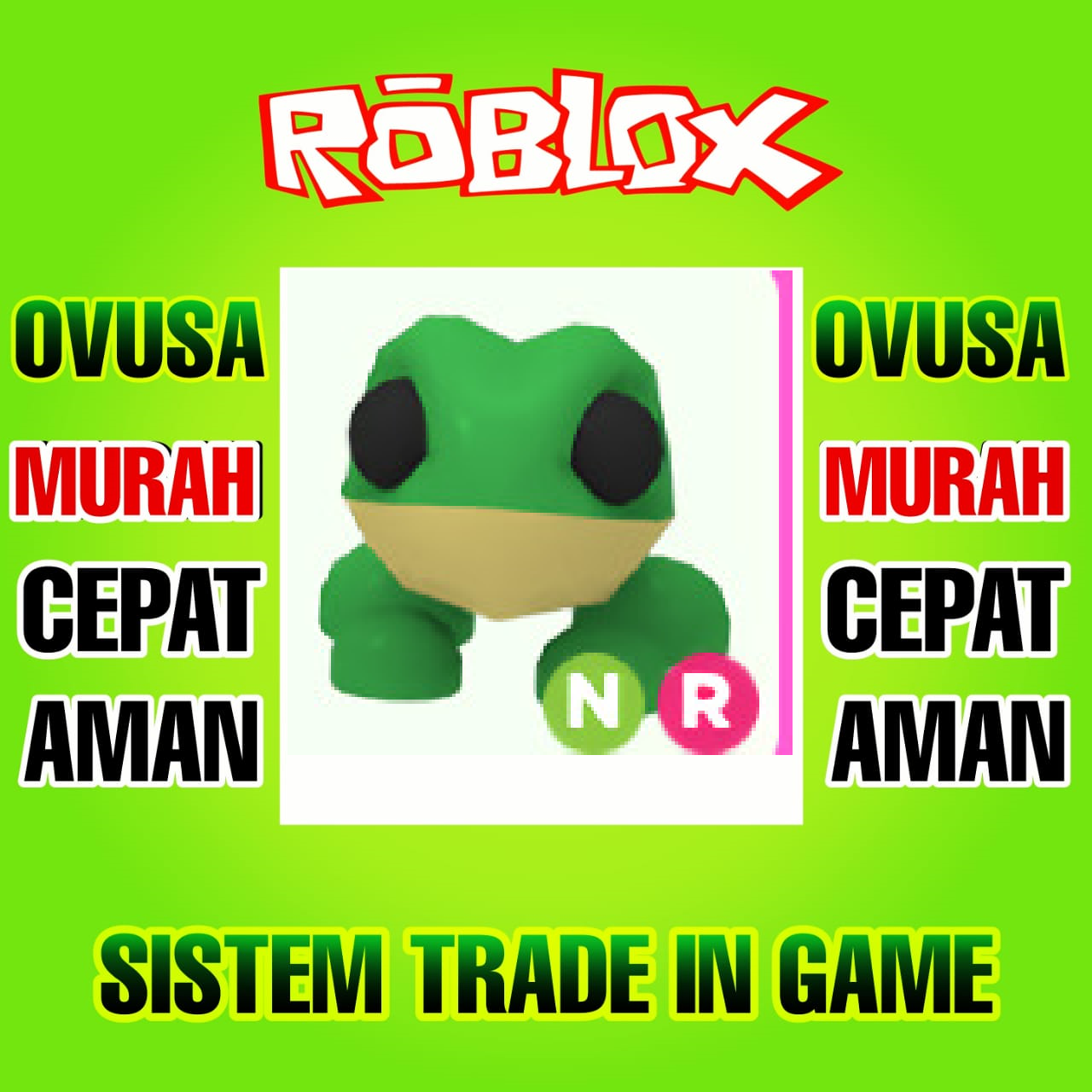 Jual Item Neon Ride Frog Adoptme Adopt me Pet dari OVUSA itemku