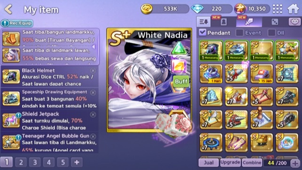 NADIA'S WHITE BANKRUPT ACCOUNT + SPACE LOG LINE