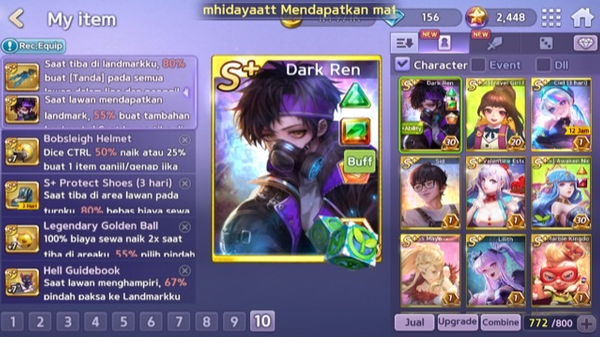 DARK REN + GOLDEN BALL PENDANT MURMER LOGIN LINE ANDROID/IPHONE