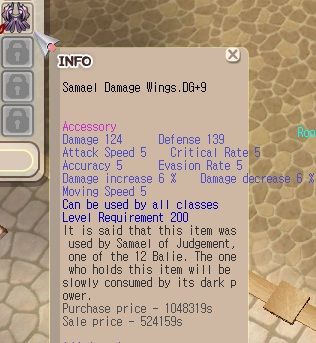 Samael Damage Wings (SDW) DG+9