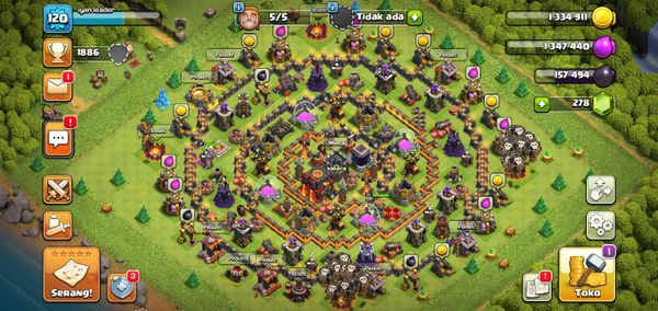 TH 10 XP120 SEMI MAX + CLAN LV.5 + SKIN HERO MURAH MERIAHHH !!!