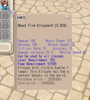 Ghost Fire Kitsune (GFK) +9