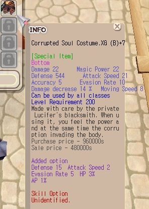 Corrupted Soul Costume (CSC) B XG+7