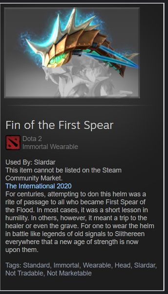 Fin of the first spear