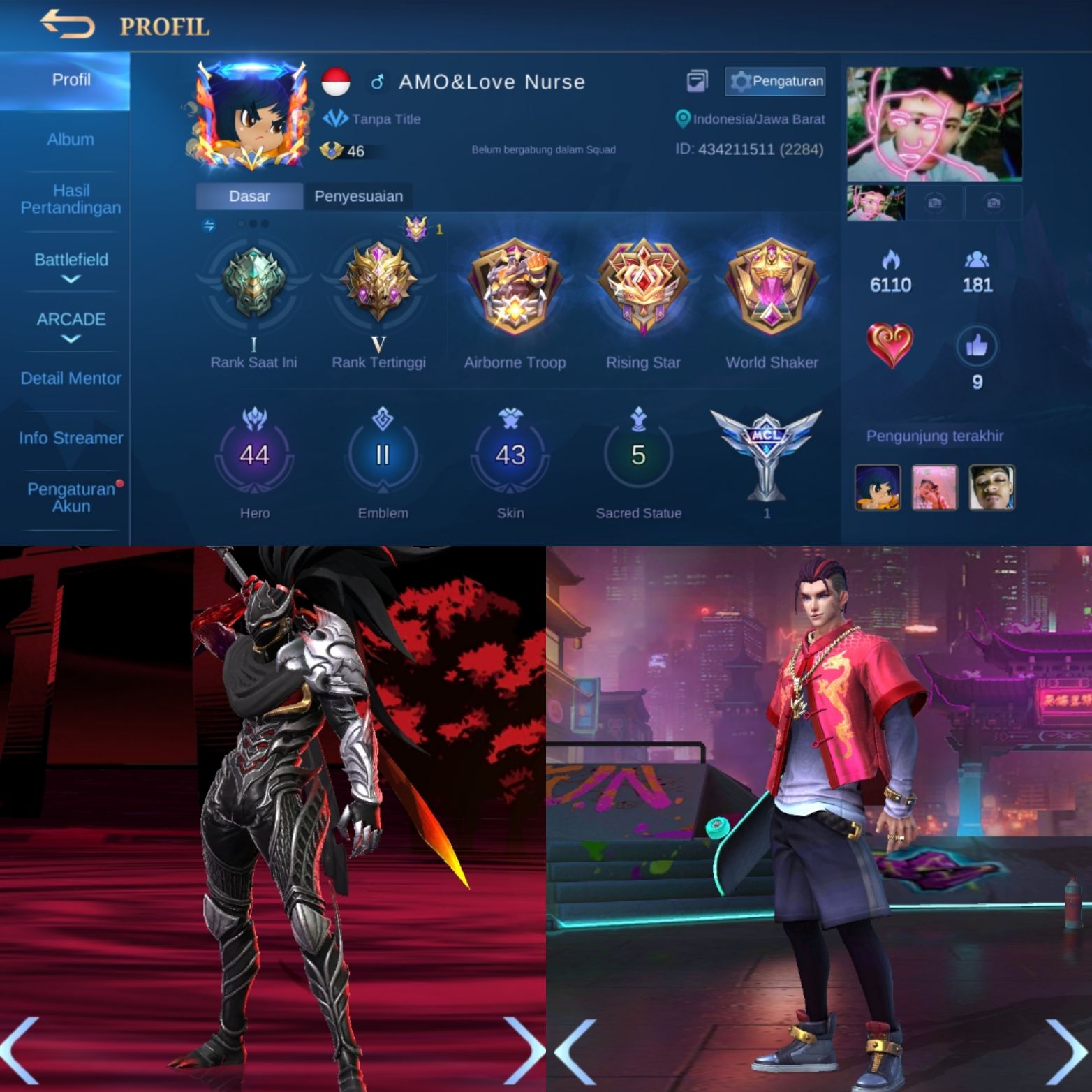 Jual Mobile Legends Epic Limited Hayabusa ft Stun Chou dari MarimoStore