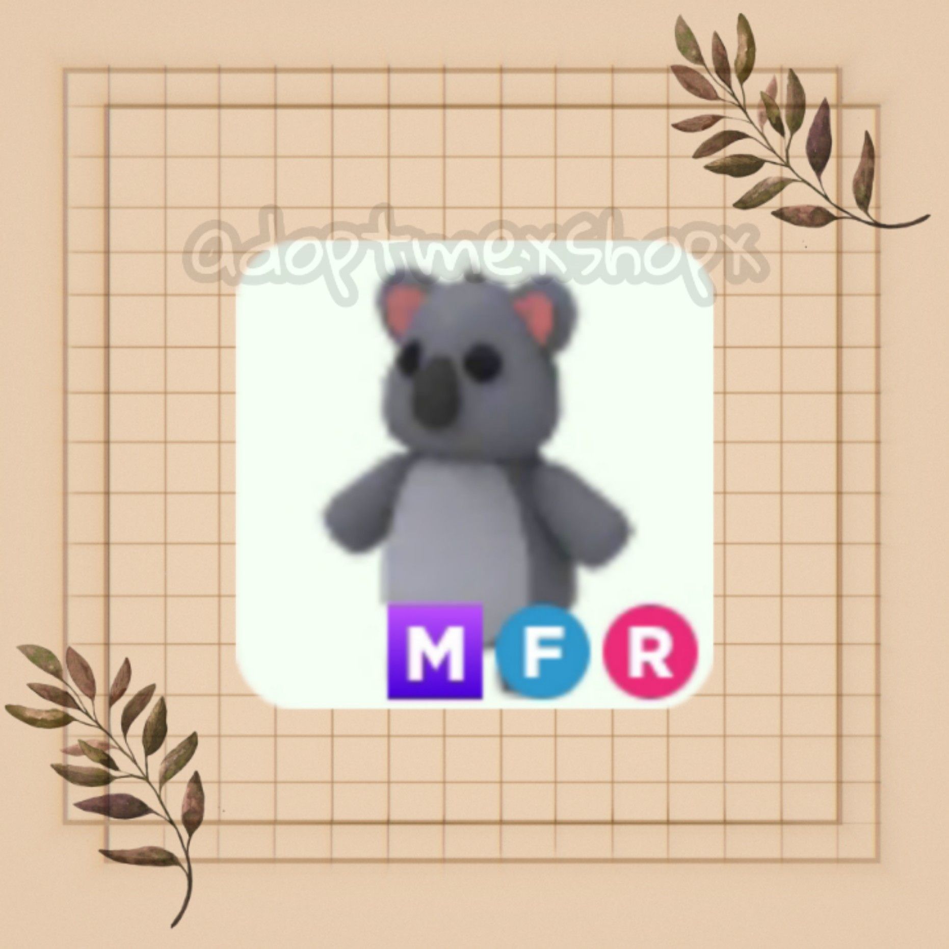 Jual Koala MFR adopt me dari itemku