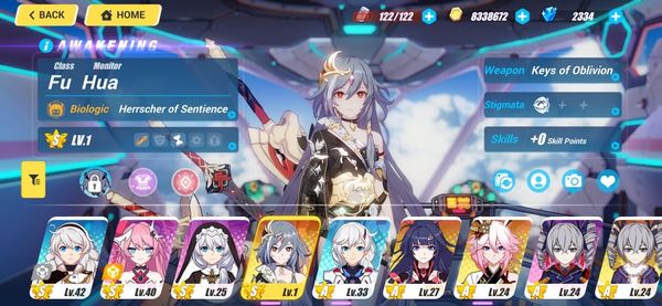 HI3 SEA | STARTER HERRSCHER OF SENTIENCE+WP + ROZA