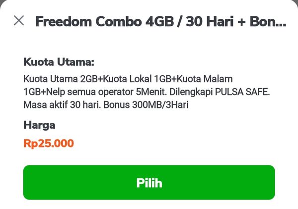Freedom Combo 4GB (inactive)
