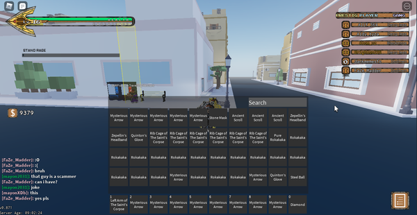 Buy Item yba your bizzare adventure max roka max arrow Roblox 1311910 ...