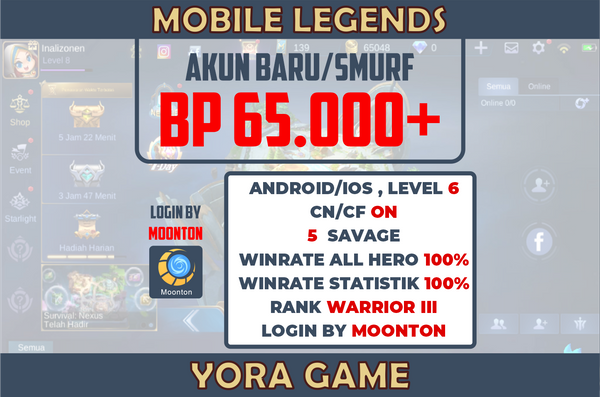 Akun Smurf BP Sultan Lite