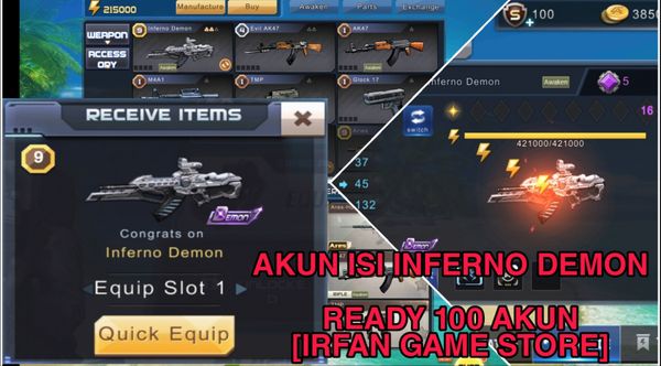 INFERNO DEMON ACCOUNT CONTENTS ONLY 50 THOUSAND!!! READY 100 ACCOUNTS 馃敟