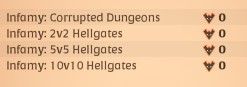 Infamy Fame Corrupted Dungeon 0 ~ 50K