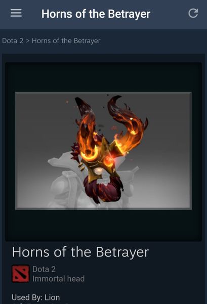 Horns of the Betrayer (Immortal TI9 Lion)
