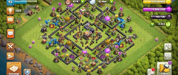 COC TH 11 HERO 15 16 7 GEMS LOT 2,253 GEMS CHANGE NAME 500 GEMS