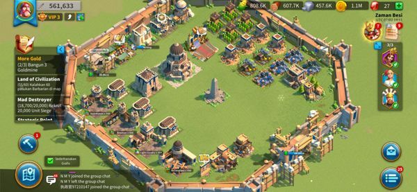 Rise Of Kingdom account Cheap and cheerful Power 500k, neat Commander