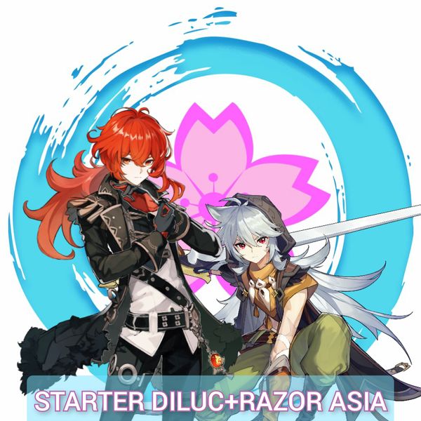 Beli Akun akun DILUC+RAZOR STARTER [ASIA] Genshin Impact Terlengkap dan ...