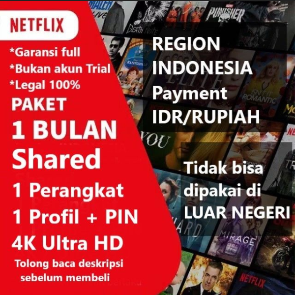 Sharing 1 Month - 1 Profile HD (Region ID)