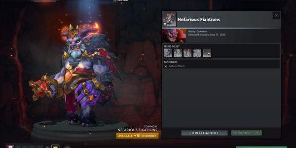 Nefarious Fixations (Lion set Battlepass 2022 collection)