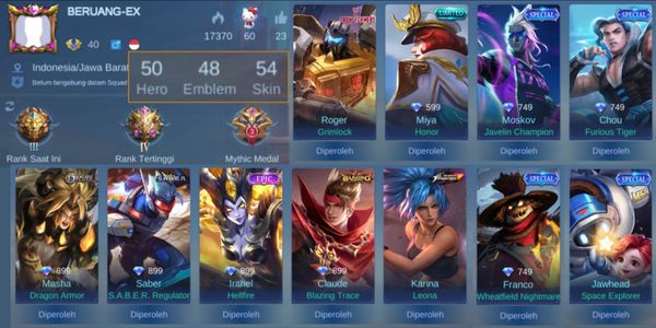 EPIC Saber Claude Irithel Masha || TF Roger || KOF Karina || MPL Jawhead || #STO6