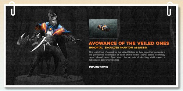 Avowance of the Veiled Ones (Phantom Assassin Set Diretide 2020)