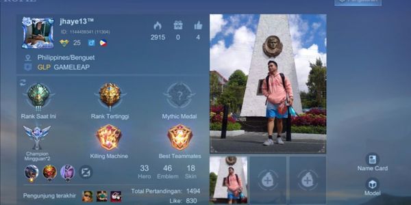 Mobile Legend Hero33 Skin18 Allunbind Epic Rafaela account is really good, safe and luxurious