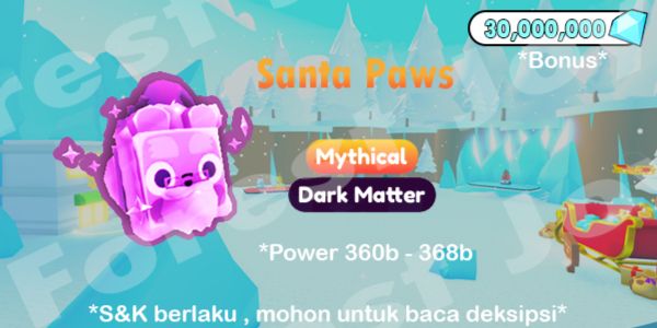 Dark Matter Santa Paws