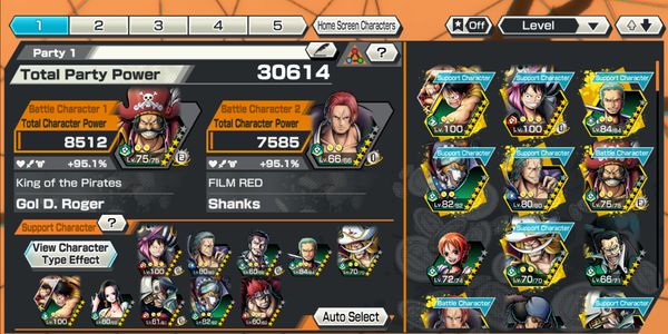 Extreme Roger Account Lvl 75 & Extreme Shanks Film Red LVL 66 With Good Support and Good Medal (Account specs according to photo)