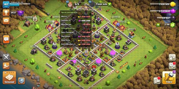 Th 11 max cheap sultan | White walls | exp147 | Hero BK 41 AQ 47 GW 17 | Can change name | Hero skins | Troops ready for combat | Defend Max