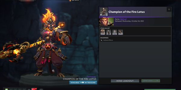 Champion of the Fire Lotus (Monkey king diretide cache))