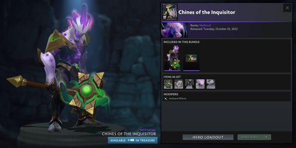Chines of the Inquisitor (Faceless Void Diretide Collector Cache 2022 Bundle)