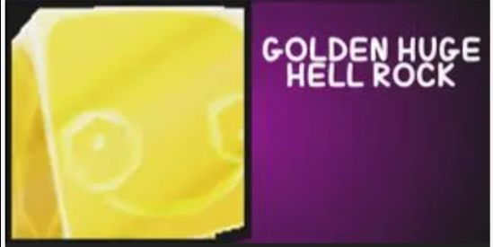 Golden Huge Hell Rock