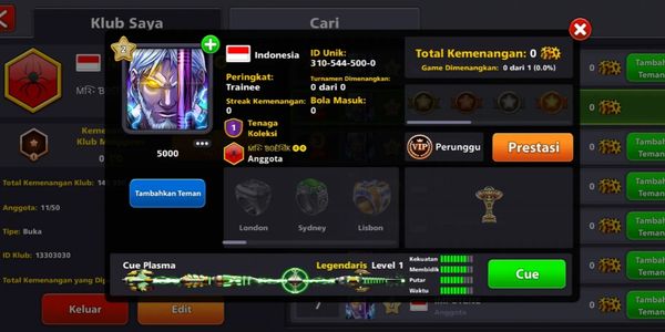 [8 Ball Pool] ACCOUNT 7 - 11 LEGENDARY CUES | CHEAPEST PRICE