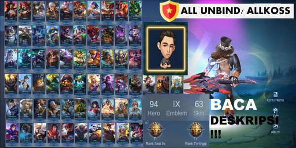 Full EMBLEM MAX Account (9), Argus 1.9K Match, LEMON LIMITED Emote (Just Normal), Starlight Clint
