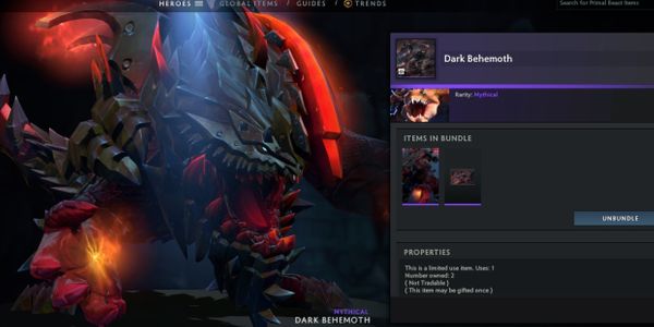 Dark Bahemoth (Primal Beast Set Diretide's 2022 Collector's Cache)
