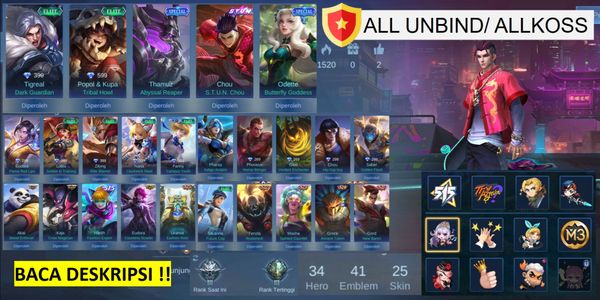 Cheap Smurf LIMITED S.T.U.N Chou account, 10 Emotes, Quick Chat The Aspirants & Transformer (AllUnbind/ AllKoss)