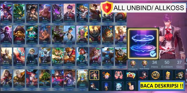 Cheapest Recall Tas Tas (Seal of Anvil Crawlers) account, Gusion user, WR GG, Karina KOF, 12 emotes (AllUnbind/ AllKoss)
