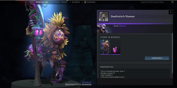 Deathstitch Shaman (Witch Doctor Set) Collector Cache TI11