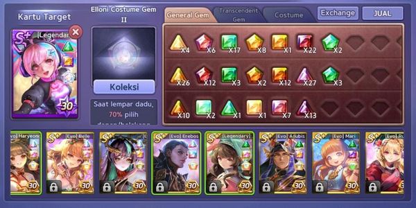 AKUN GETRICH 3 LEGENDARY BER COSTUM ELLONI GG OP BER EREBOS DAN EVO LAINNYA