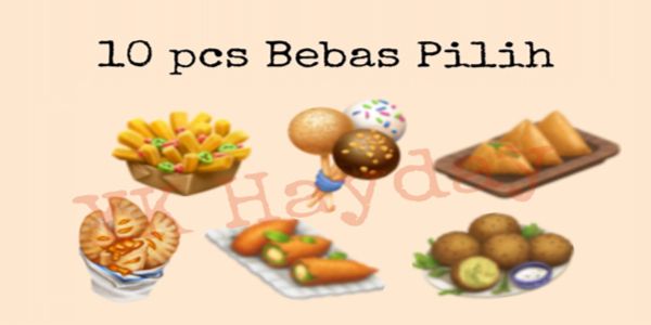 10 pcs PENGGORENGAN "BEBAS PILIH", Tinggal ketik mau yang mana