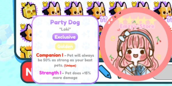 Golden Party Dog