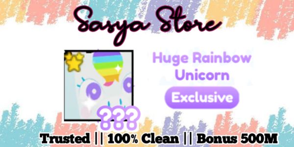 Huge Rainbow Unicorn